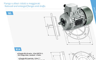 Reduced and enlarged flanges and shafts