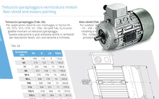 Rain shield and motors painting